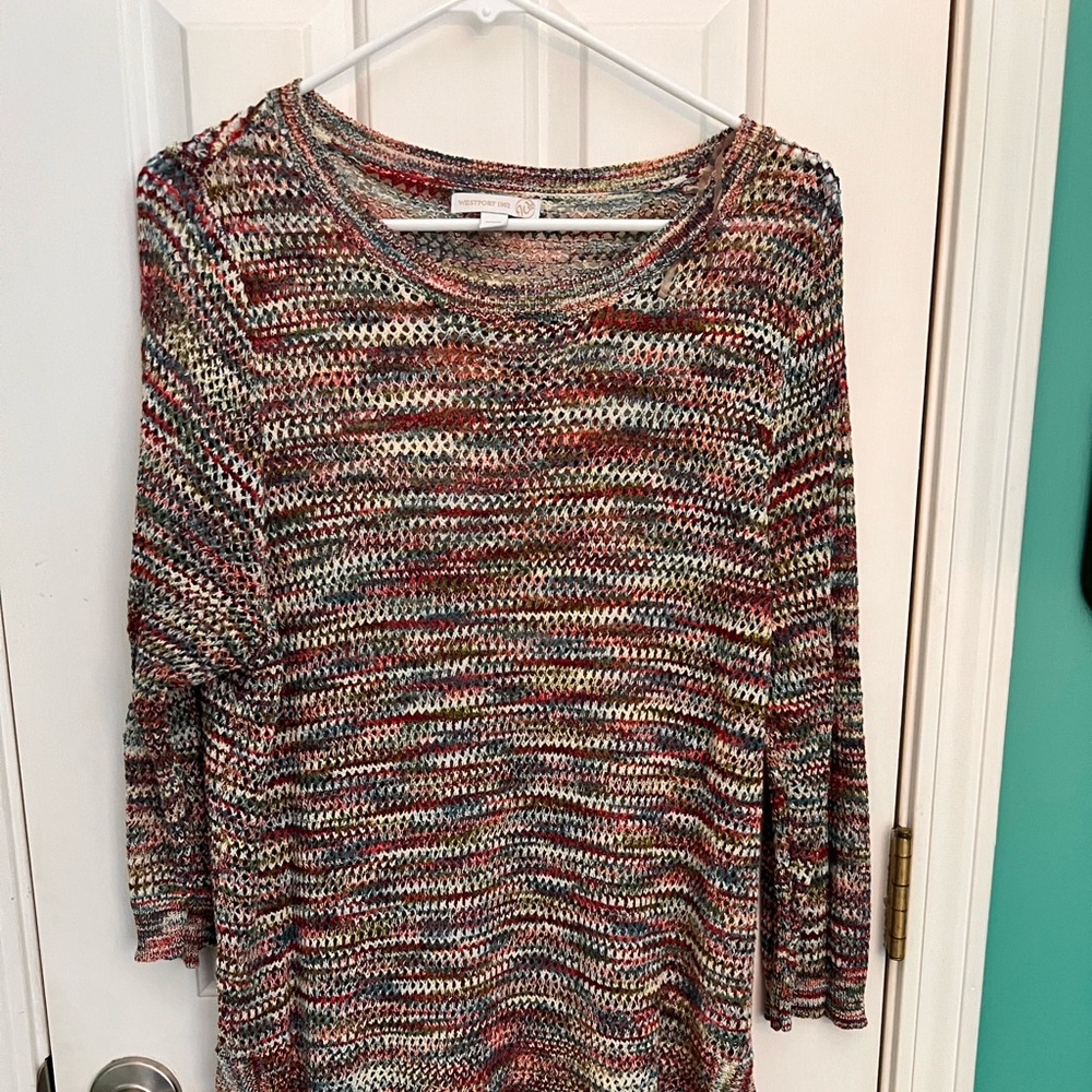Multi colored casual sweater